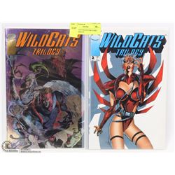 2 WILDCATS COLLECTOR COMIC BOOKS DISPLAY