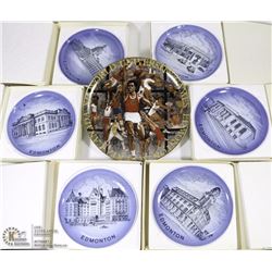 LOT OF 7 COLLECTOR PLATES OF EDMONTONS HISTORIC