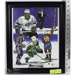 WAYNE GRETZKY LIMITED EDITION PRINT BY ARTIST