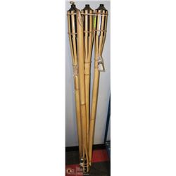 LOT OF 4 PC TIKI LANTERNS