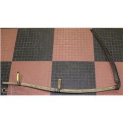 VINTAGE SCYTHE FOR HAND CUTTING GRAIN