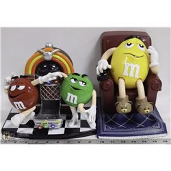 LOT OF 2 M & M CANDY DISPENSERS INCL COUCH POTATO