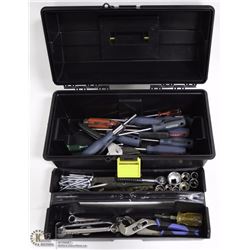 TOOL BOX WITH ASSORTED HAND TOOLS, INCL