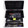 Image 1 : TOOL BOX WITH ASSORTED HAND TOOLS, INCL