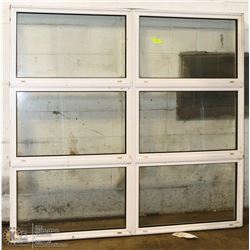 6 PANE WINDOW INSERTS FITS IN 67" X 63" OPENING