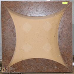 LOT OF 2 FOLDOUT 5' WOOD ROUND TABLE WITH BASE