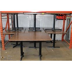 LOT OF 13 RESTAURANT/PUB TABLES 48"X32"