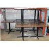 Image 1 : LOT OF 29" X 32" AND 32"X32" RESTAURANT/PUB TABLES