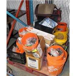 PALLET OF NEW PLUMBING INCL COPPER, PVC, TAPS,