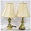 Image 1 : PAIR OF TRI LITE TABLE LAMPS