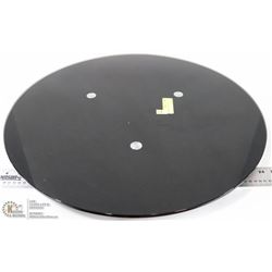BLACK 24" GLASS LAZY SUSAN