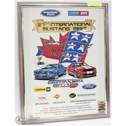 27 ANNUAL INTERNATIONAL 20X26 MUSTANG MEET FRAMED
