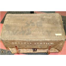 WWII GENERAL SERVICE STORAGE CHEST W/ SLIDING LOCK