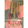 Image 1 : VINTAGE WOOD AND METAL CHILDS SLED