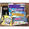 Image 1 : BOX WITH ASSORTED OFFICE SUPPLIES,