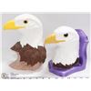 Image 1 : 2 CERAMIC EAGLE HEADS