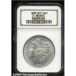 1878 8TF $1 MS65 NGC.