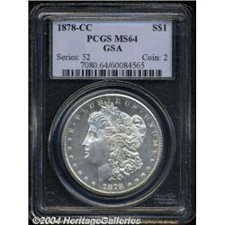 1878-CC $1 MS64 PCGS.