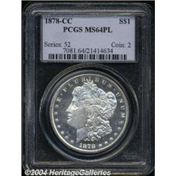 1878-CC $1 MS64 Prooflike PCGS.