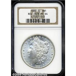 1880/79-CC $1 Reverse of 1878 MS64 NGC.