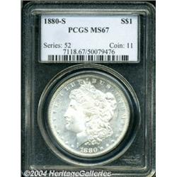 1880-S $1 MS67 PCGS.