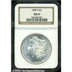 1880-S $1 MS67 NGC.