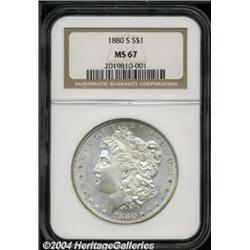 1880-S $1 MS67 NGC.