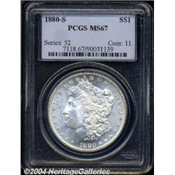 1880-S $1 MS67 PCGS.