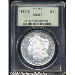 1880-S $1 MS67 PCGS.