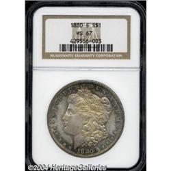 1880-S $1 MS67 NGC.