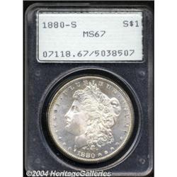 1880-S $1 MS67 PCGS.
