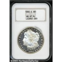 1880-S $1 MS67 Prooflike NGC.