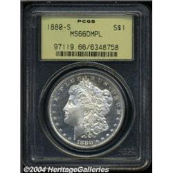 1880-S $1 MS66 Deep Mirror Prooflike PCGS.