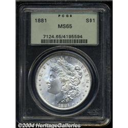 1881 $1 MS65 PCGS.