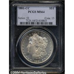 1881-CC $1 MS64 PCGS.