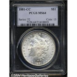 1881-CC $1 MS64 PCGS.