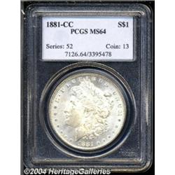 1881-CC $1 MS64 PCGS.
