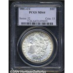 1881-CC $1 MS64 PCGS.