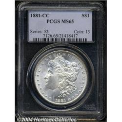 1881-CC $1 MS65 PCGS.