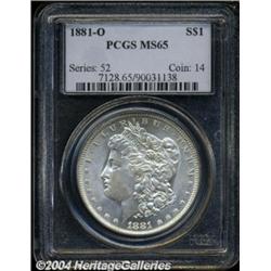 1881-O $1 MS65 PCGS.