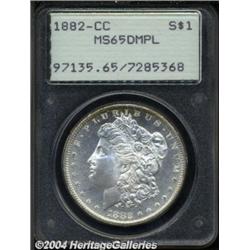 1882-CC $1 MS65 Deep Mirror Prooflike PCGS.
