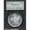 Image 1 : 1882-CC $1 MS65 Deep Mirror Prooflike PCGS.
