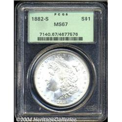 1882-S $1 MS67 PCGS.