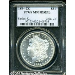 1884-CC $1 MS65 Deep Mirror Prooflike PCGS.