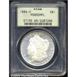 1884-O $1 MS65 Deep Mirror Prooflike PCGS.