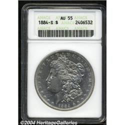 1884-S $1 AU55 ANACS.