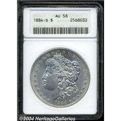 1884-S $1 AU58 ANACS.