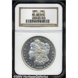 1885 $1 MS66 Deep Mirror Prooflike NGC.