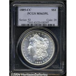 1885-CC $1 MS63 Prooflike PCGS.