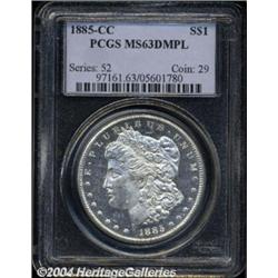 1885-CC $1 MS63 Deep Mirror Prooflike PCGS.